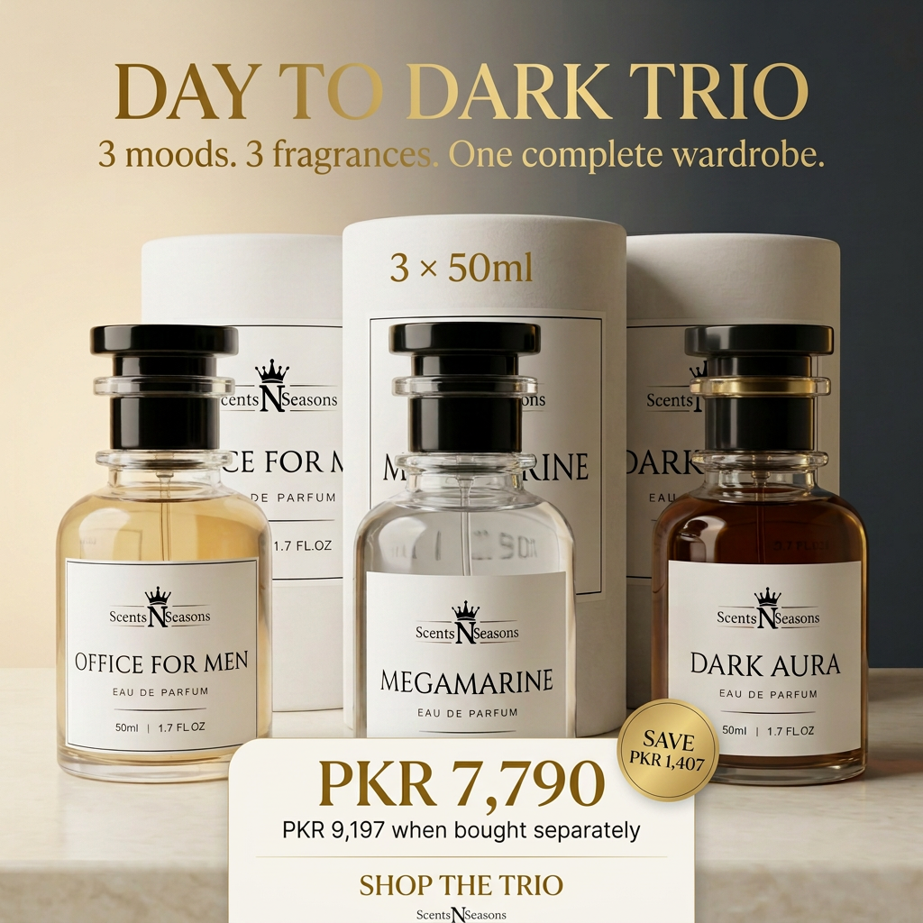 Day to Dark Trio promotional image with sales text