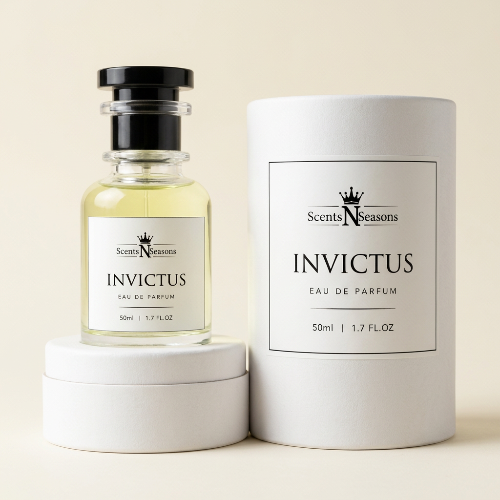 Invictus bottle and packaging